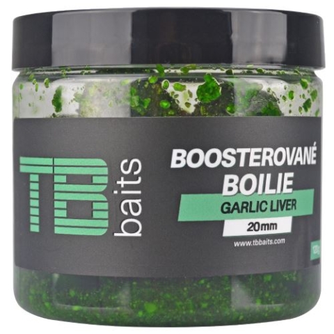 TB Baits Boosterované Boilie Garlic Liver 120 g - 16mm